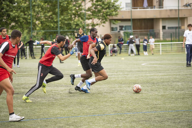 Photo d'u tournoi de foot Sav'cup