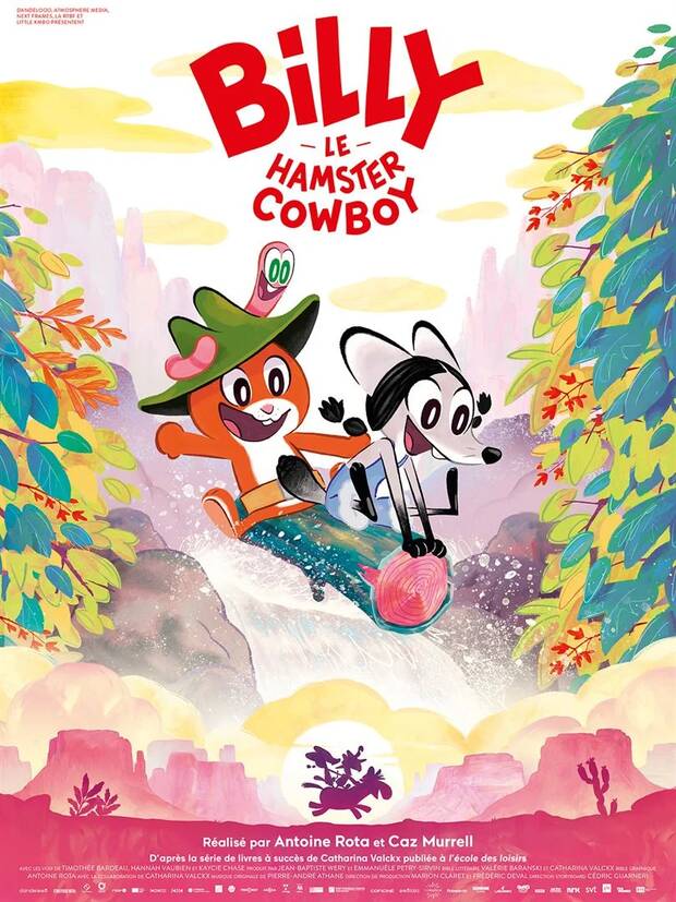 Affiche du dessin animé Billy le hamster cowboy