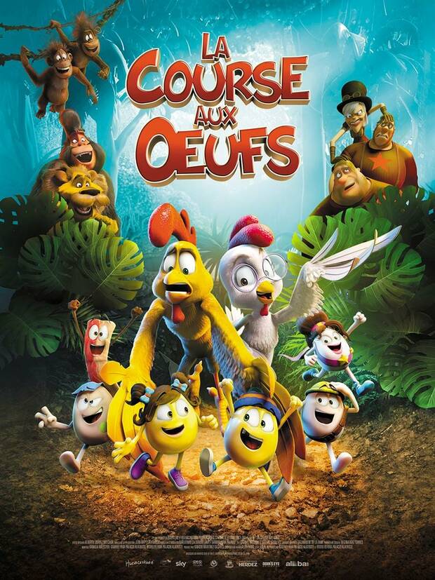 Affiche du film " la course aux oeufs "