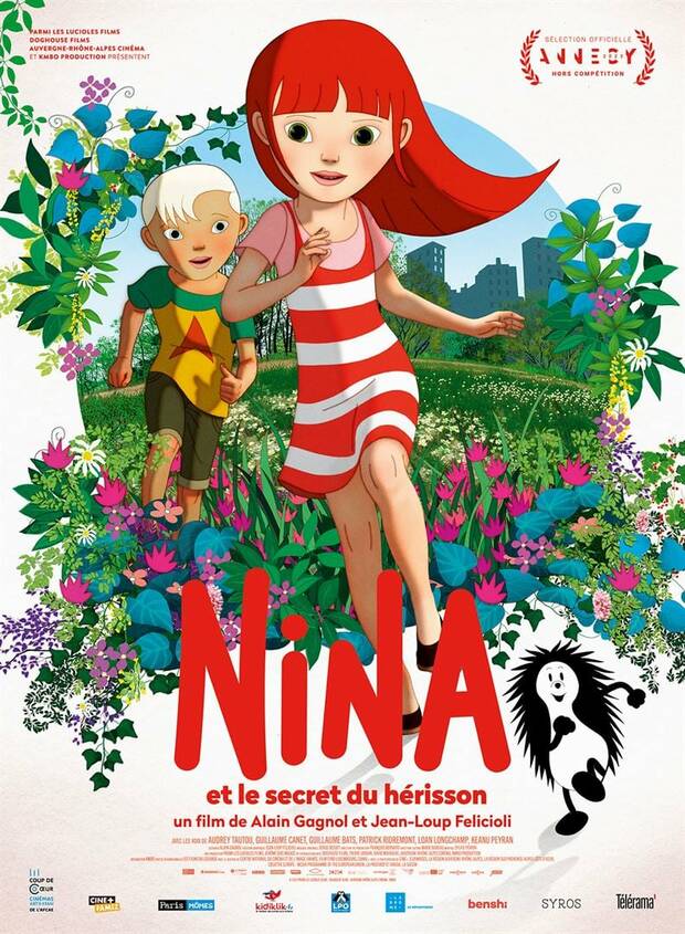 Affiche du dessin animé Ninaet le secret du hérisson