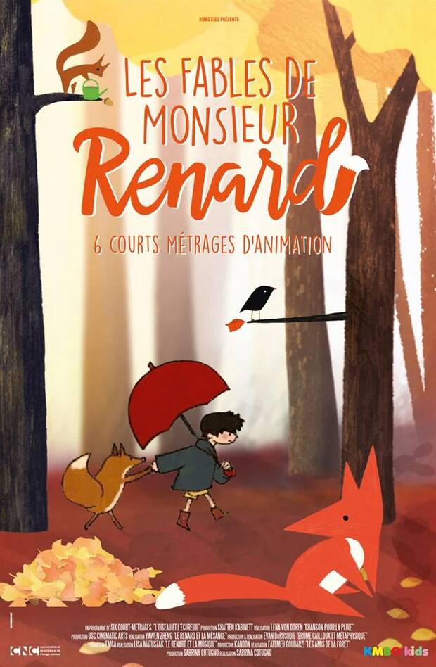 Affiche du dessin animé Les fables de monsieur renard