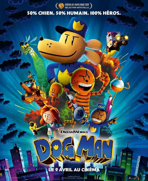 Affiche du dessin animé Dog Man