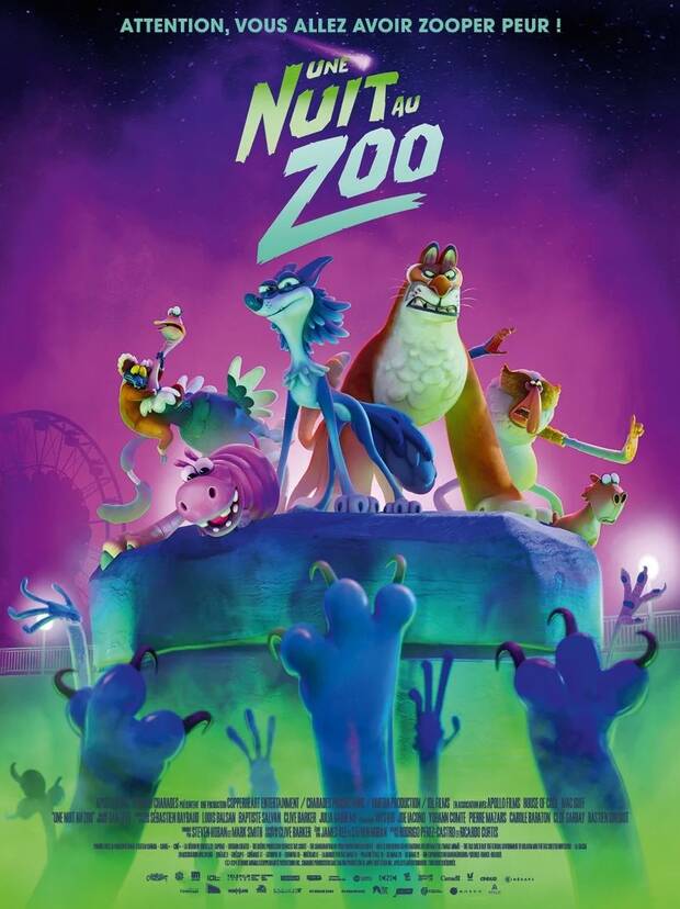 Affiche du dessin animé Une nuit au zoo