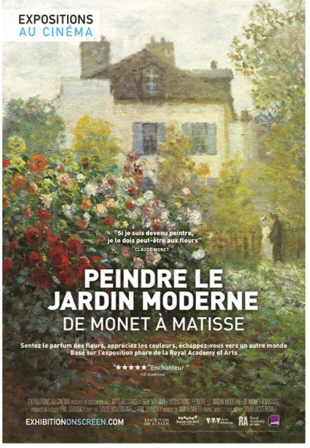 Affiche exposition au cinéma Peindre le jardin moderne de Monet à Matisse
