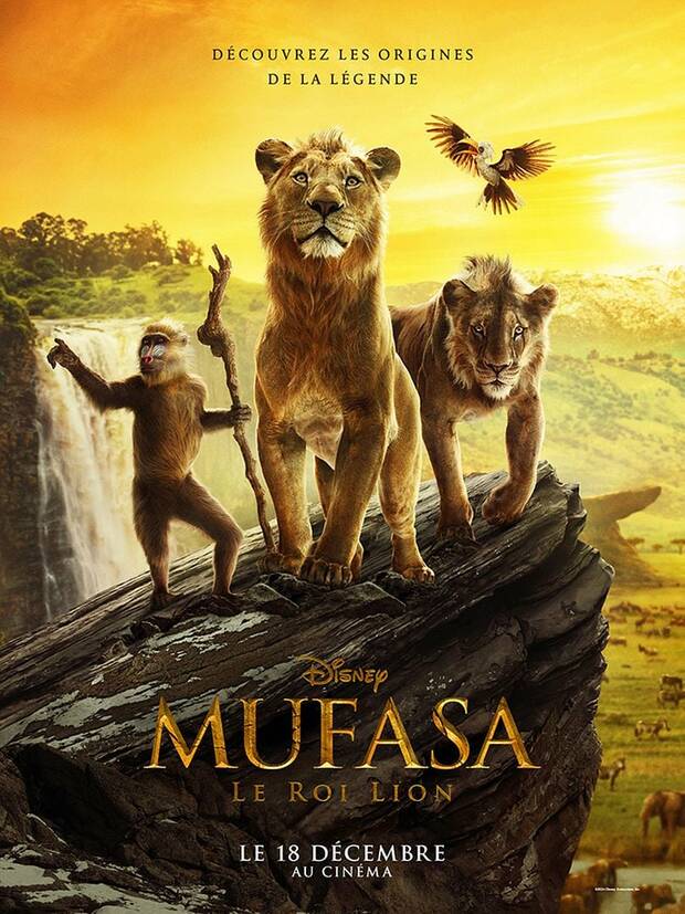 Affiche du film Mufasa Le Roi Lion