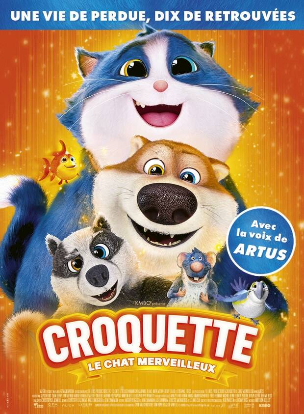 Affiche du dessin animé Croquette le chat merveilleux