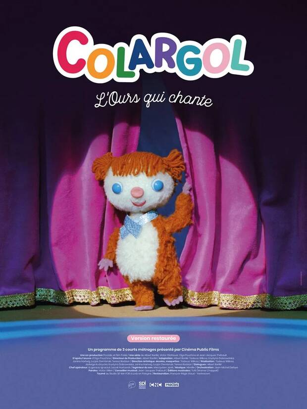 Affiche du dessin animé Colargol l'ours qui chante